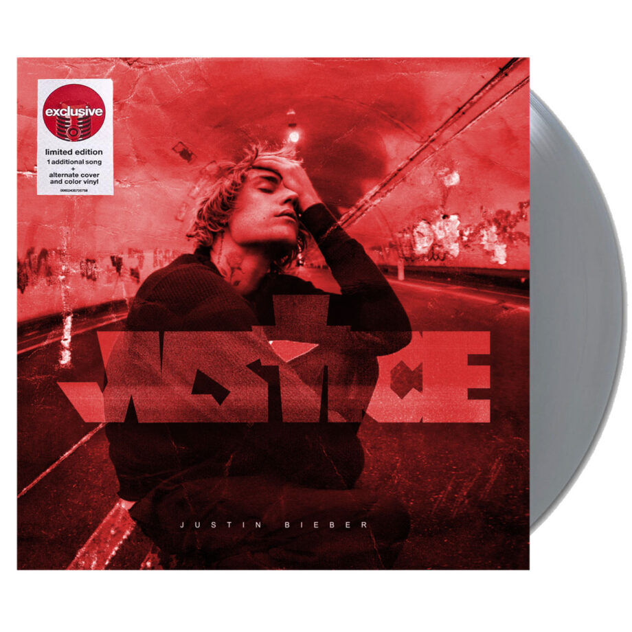 Justin Bieber Justice Vinyl (target, Silver, 2lp)