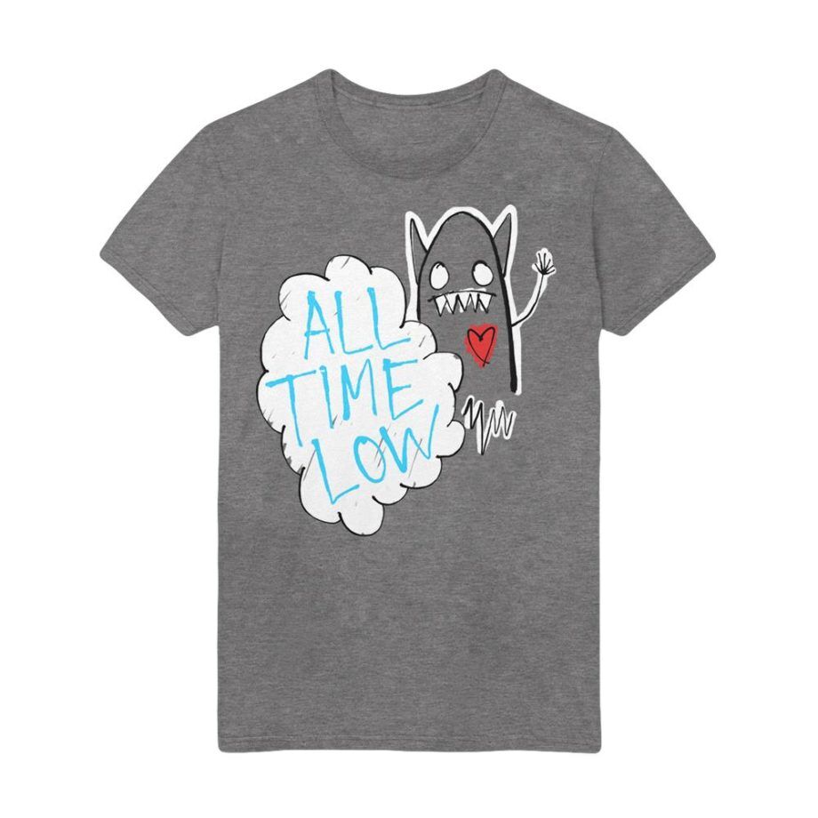 ALL TIME LOW Heart Monster Athletic Tshirt