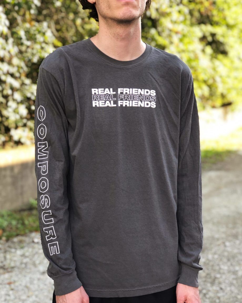 REAL FRIENDS Pepper Comfort Colors LS Tshirt