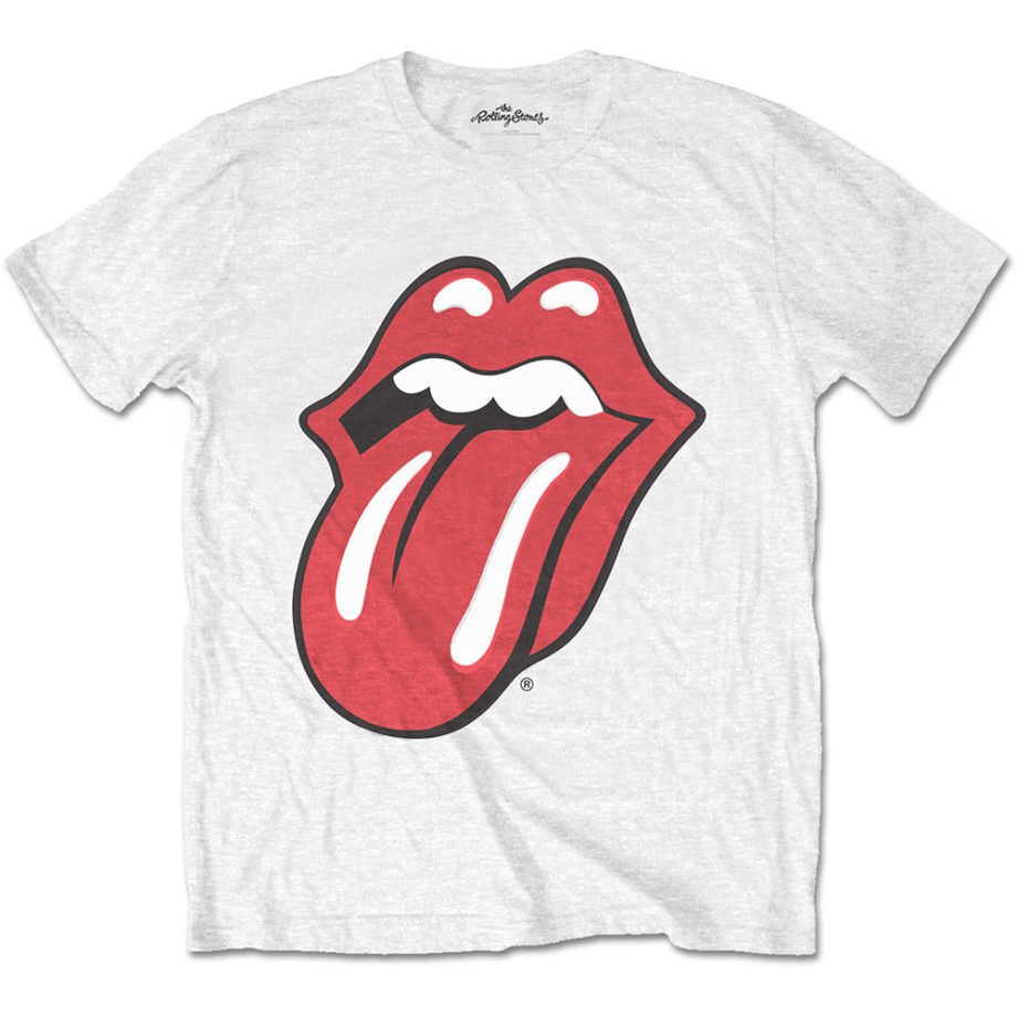 ROLLING STONES Classic Tongue White