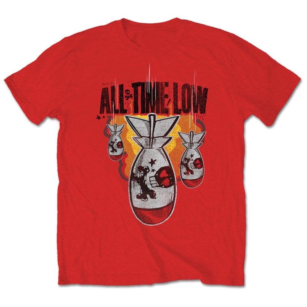 All time low da bomb red tshirt