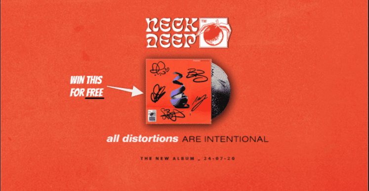We're giving away a FREE signed Neck Deep CD  ?