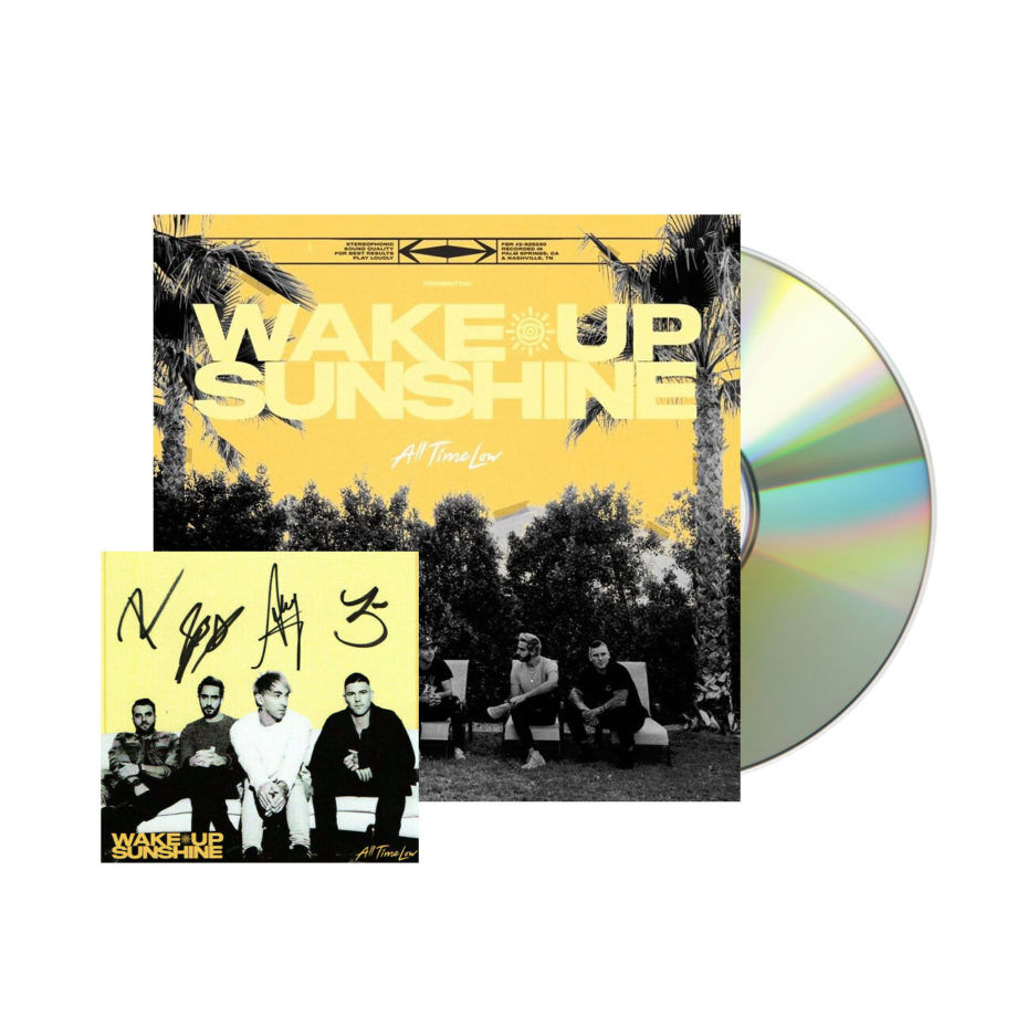 ALL TIME LOW Wake Up Sunshine Signed CD