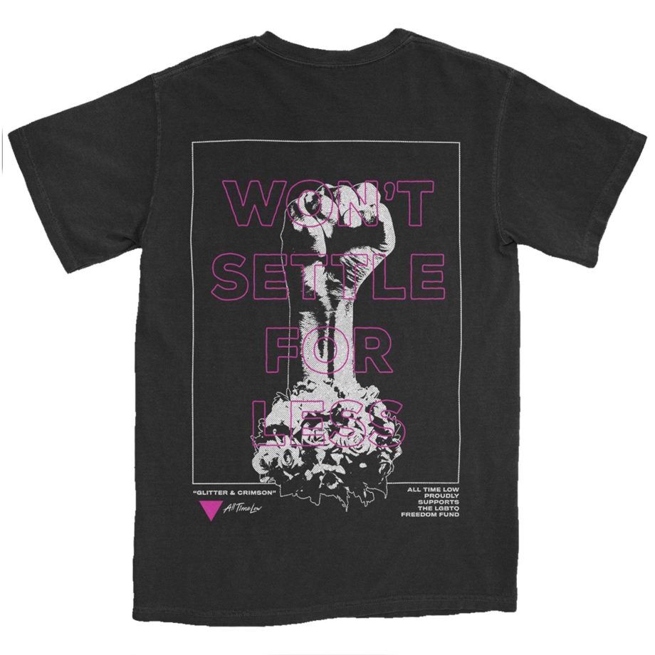 All Time Low We Dont Settle For Less Tshirt Back