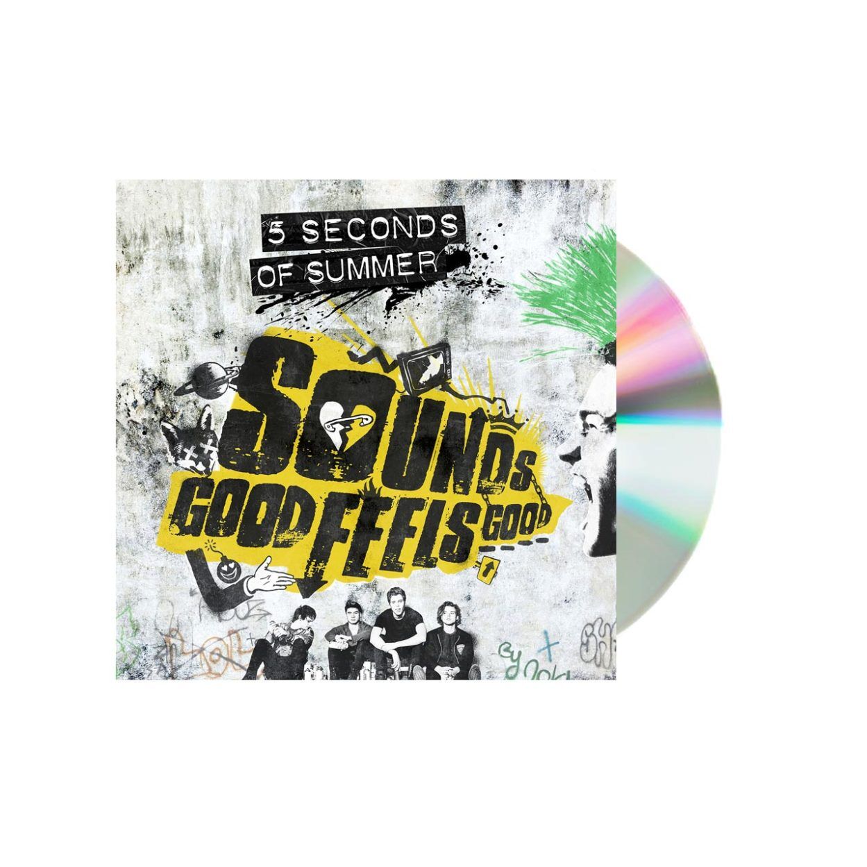 5 Seconds of summer sounds good feels good white cd