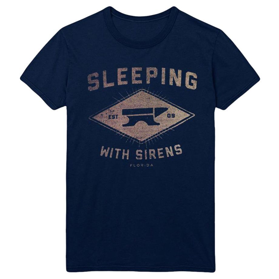 Sleeping With Sirens Anvil Navy Tshirt