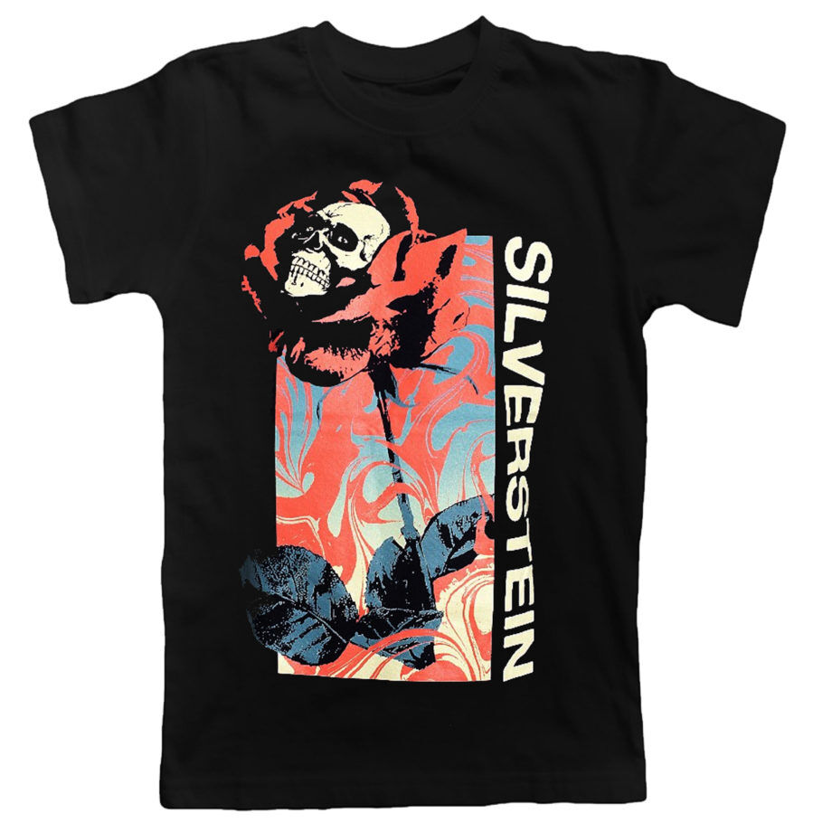 Silverstein Skull Rose Tshirt