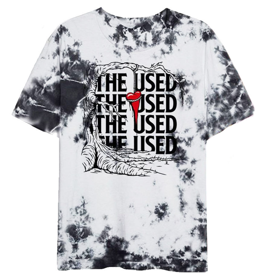 The used in love and death tie dye tshirt