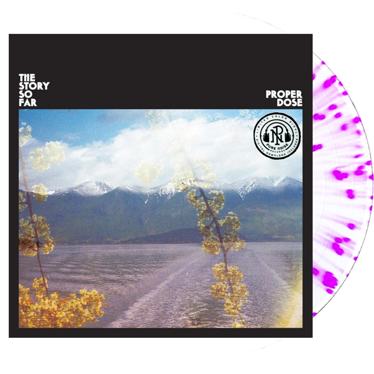 The Story So Far Proper Dose White In Clear Purple Splatter Vinyl