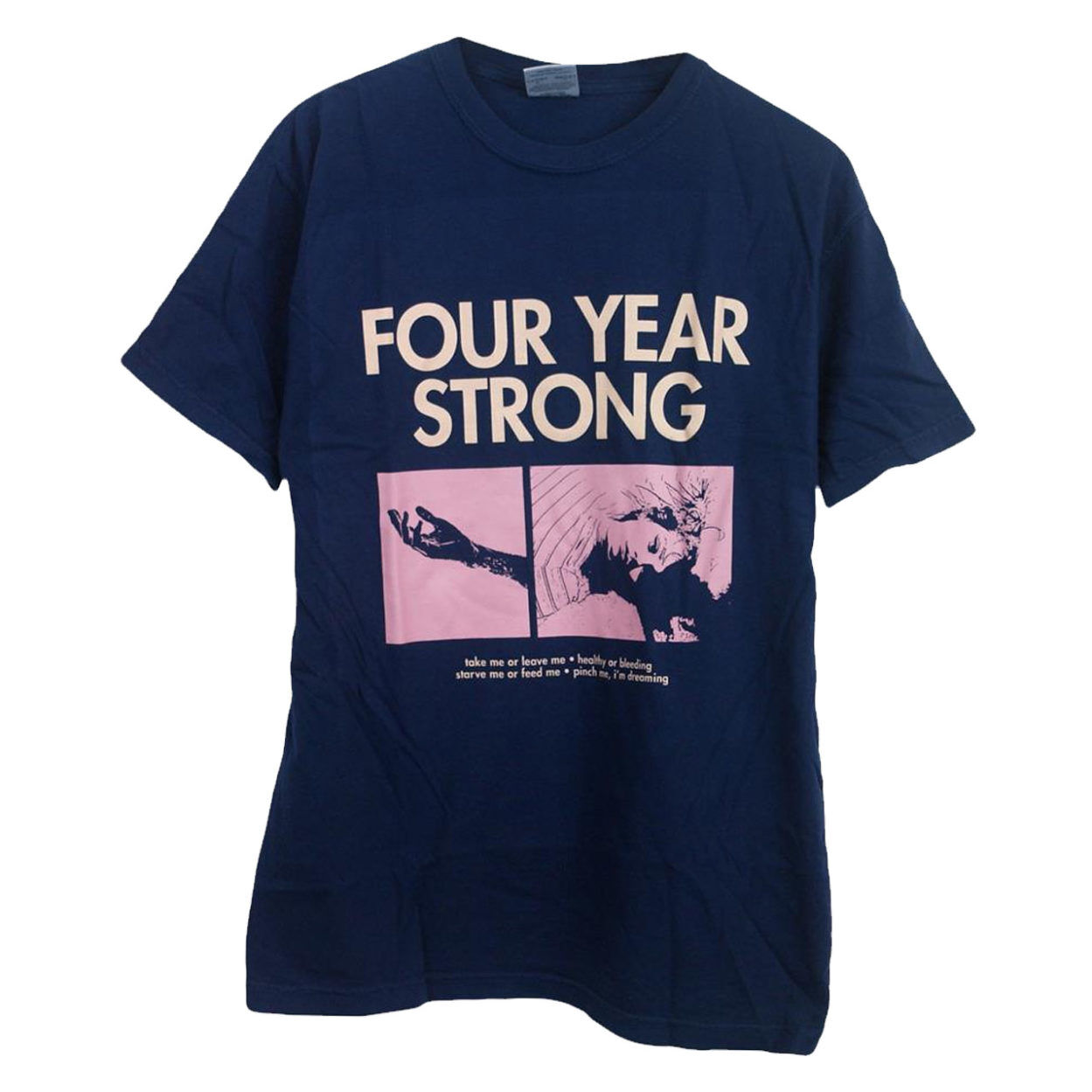 FOUR YEAR STRONG Brain Pain Navy Tshirt Front