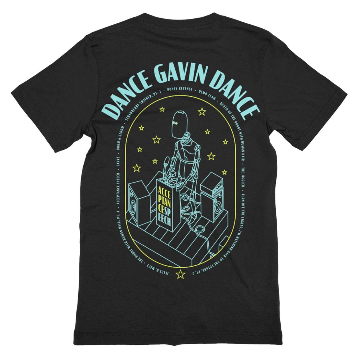 DANCE GAVIN DANCE Acceptance Speech Robot Tshirt