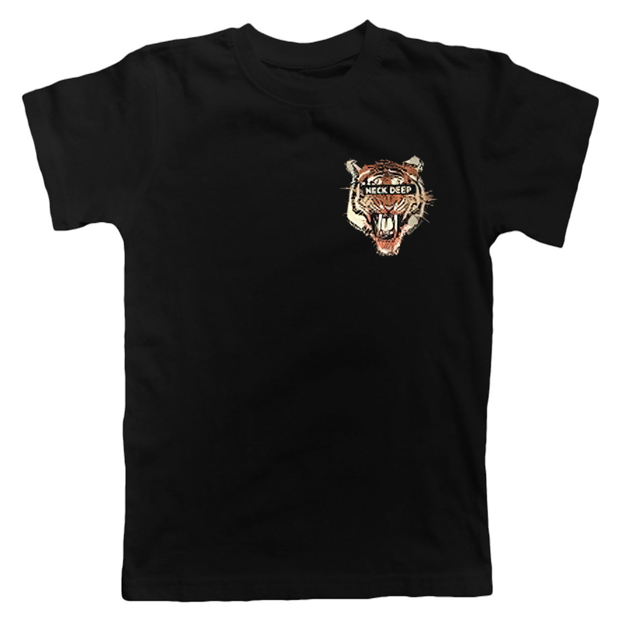 NECK DEEP Tiger Black Tshirt
