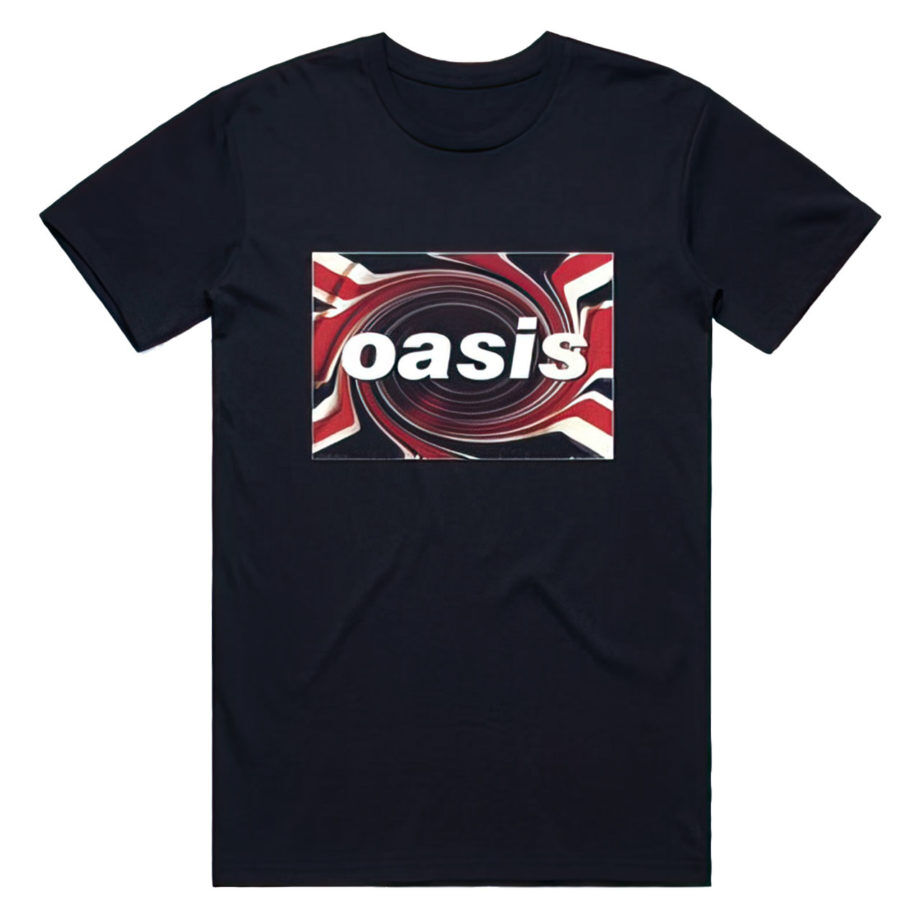 OASIS Union Jack Navy Tshirt