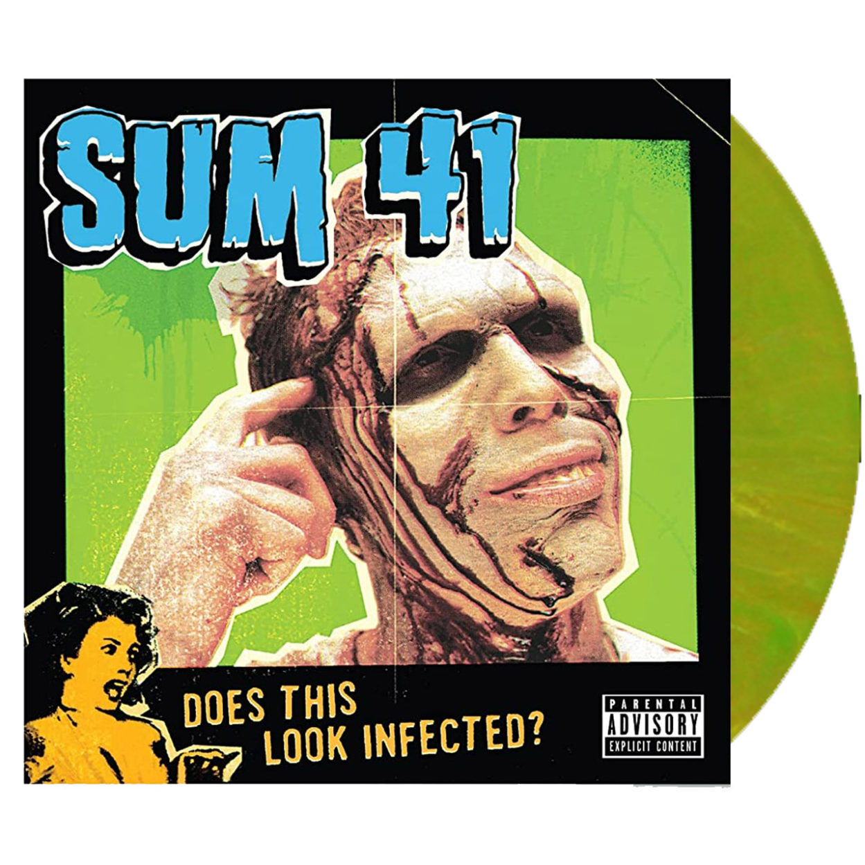 SUM 41 Does This Look Infected Green Orange Vinyl