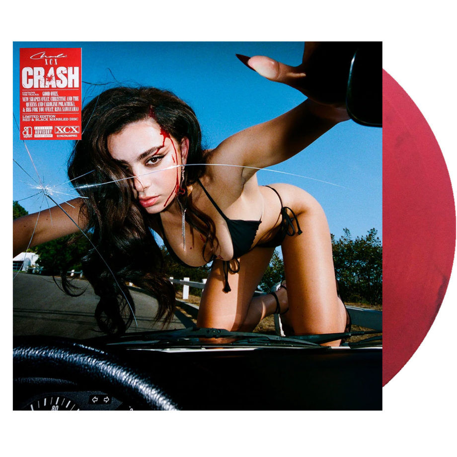 CHARLI XCX Crash Red Black Marble Vinyl