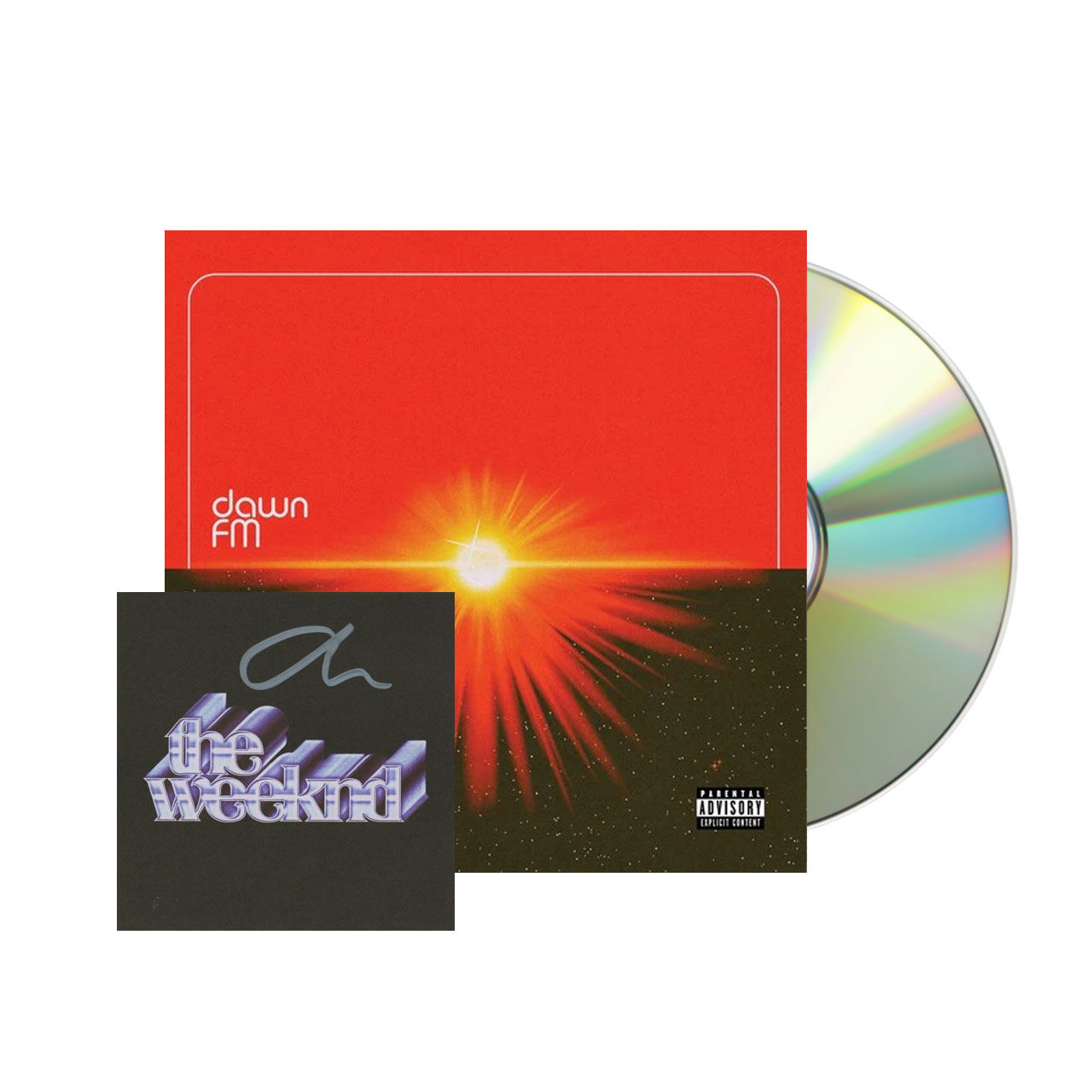 THE WEEKND Dawn FM Alternate Cover Jewel Case CD, Signed Card