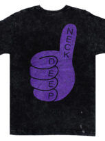 NECK DEEP Thumbs Up Mineral Black Tshirt Back