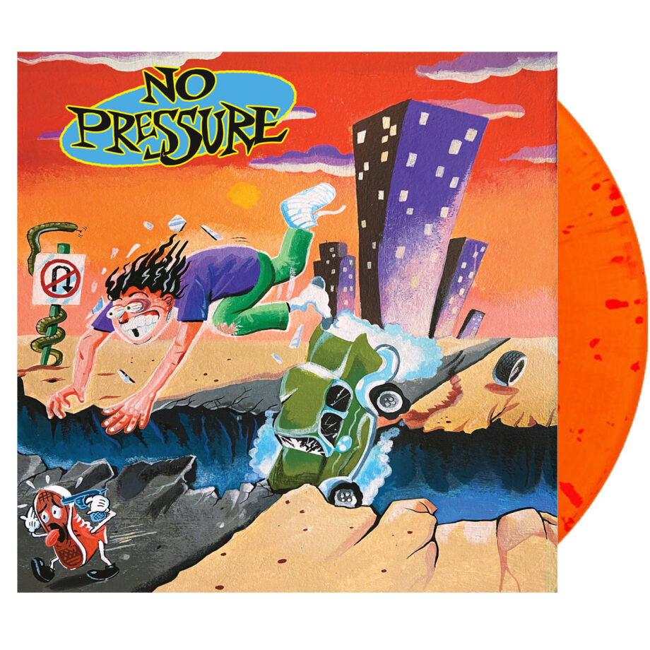 NO PRESSURE No Pressure Orange Red Splatter Vinyl