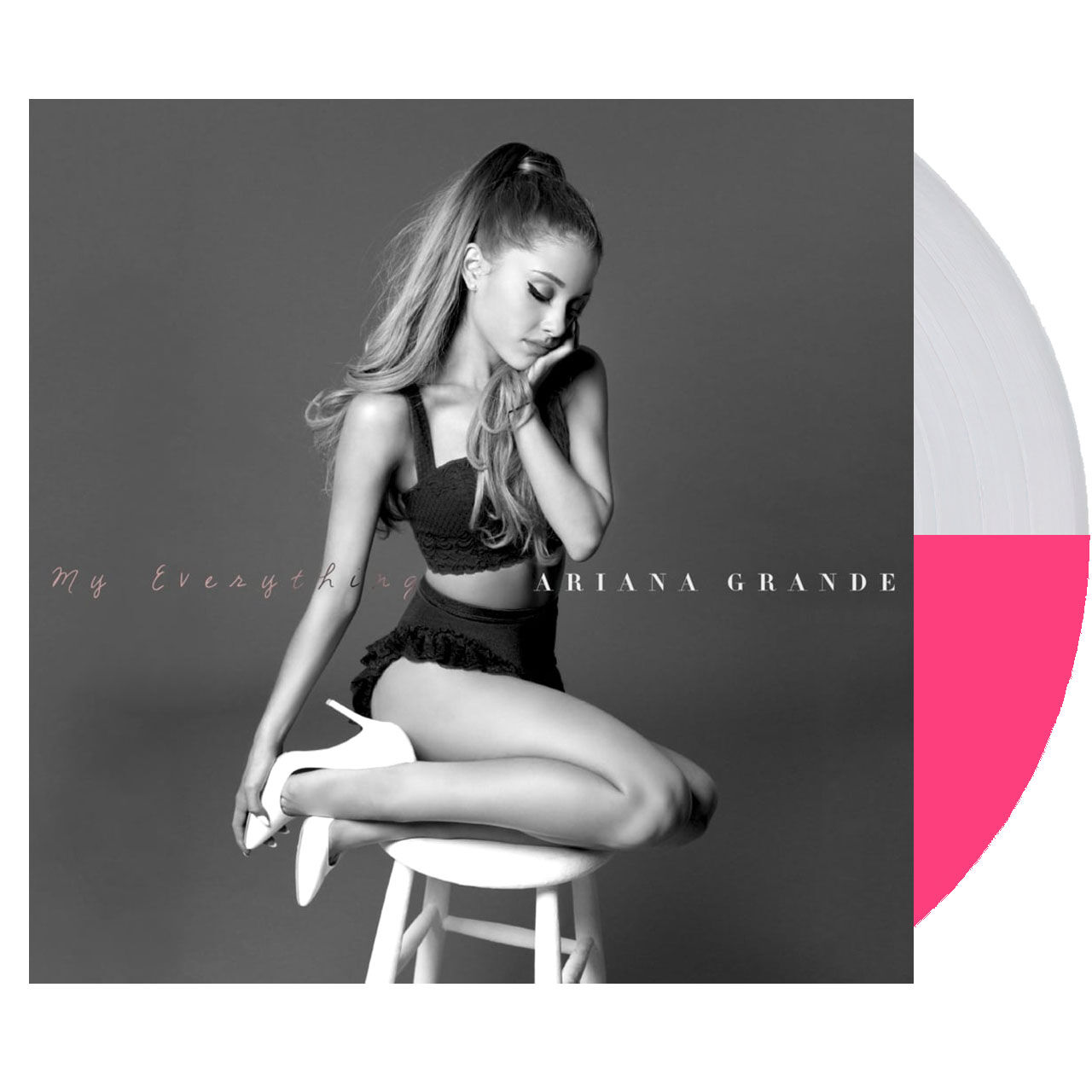 ARIANA GRANDE My Everything Clear Pink Limited Vinyl