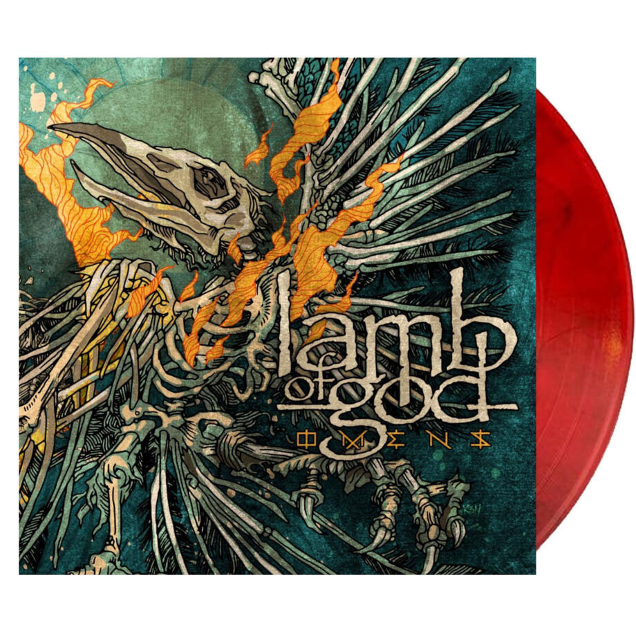 LAMB OF GOD Omens Red Black Marble