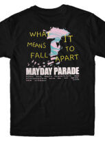 MAYDAY PARADE What It Means To Fall Apart Puff Print back