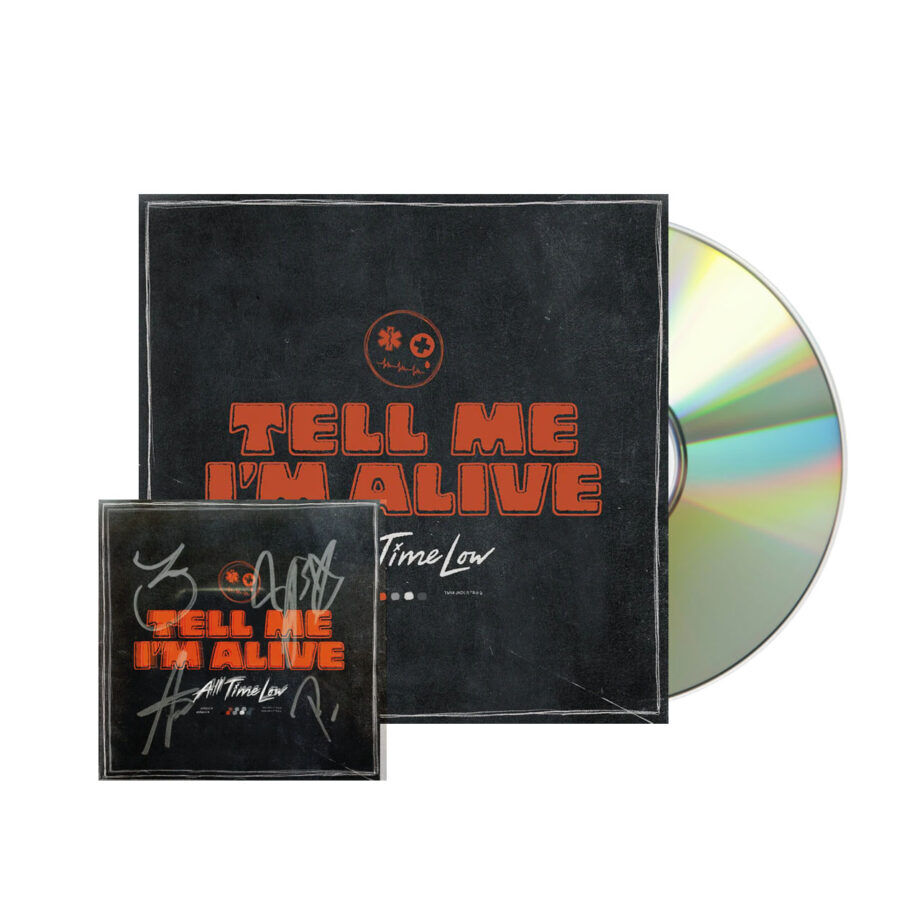 ALL TIME LOW Tell Me I'm Alive Signed Card CD