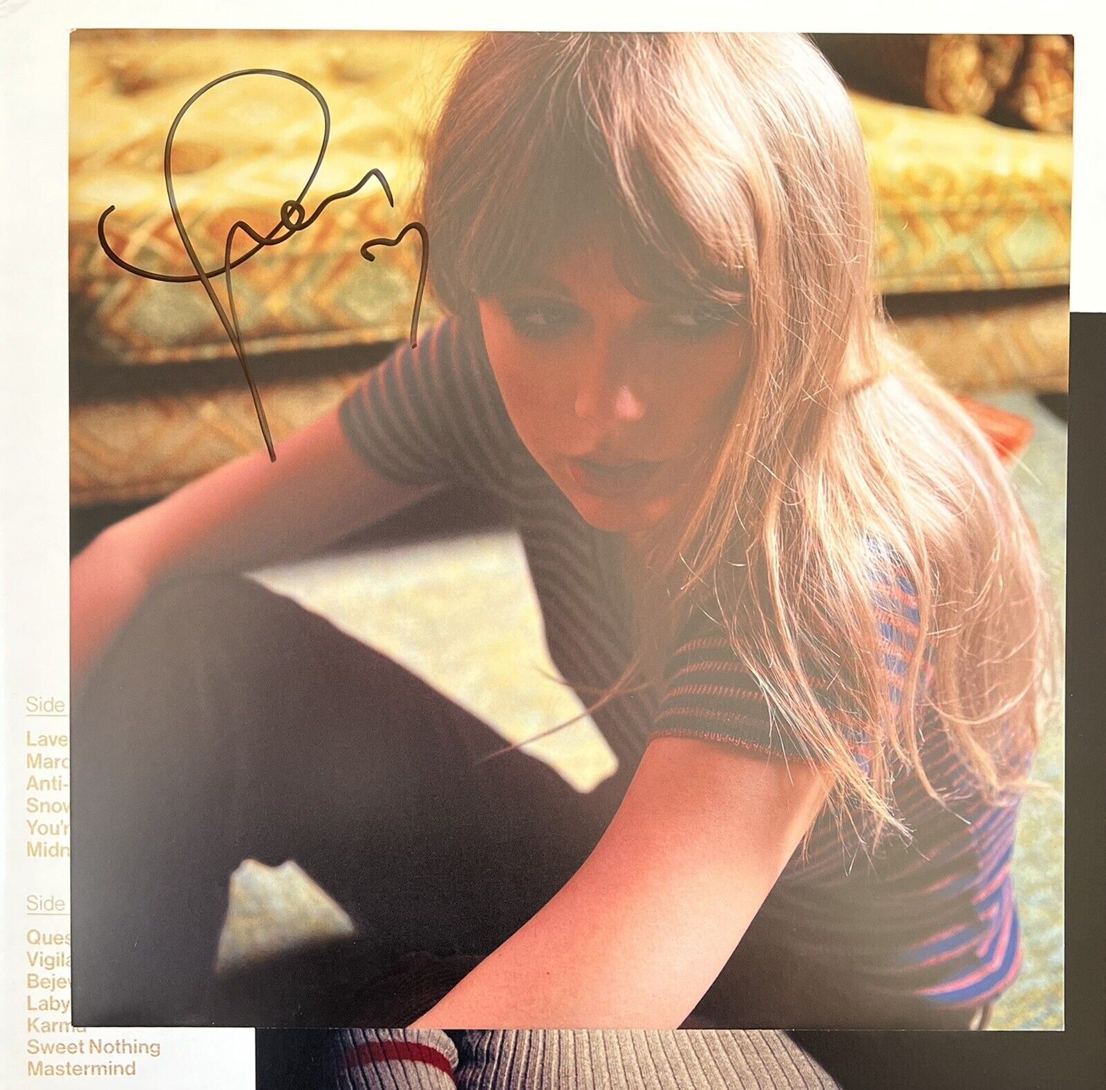 Taylor Swift Midnights Signed outlets Vinyl (Mahogany edition)