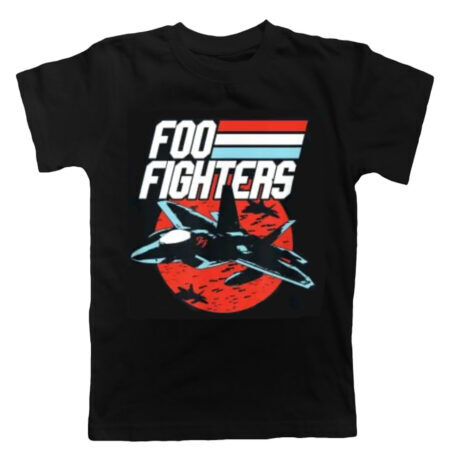 Foo Fighters Jets Black Tshirt