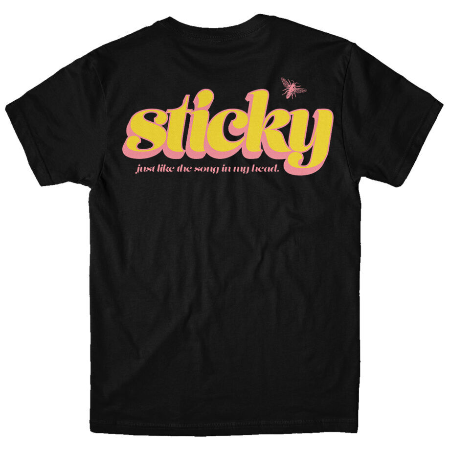The Maine Sticky Tee Tshirt (black) (back)