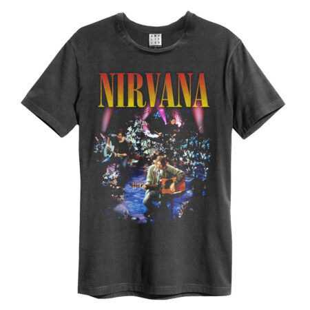 NIRVANA Live In New York Amplified Black Tshirt1