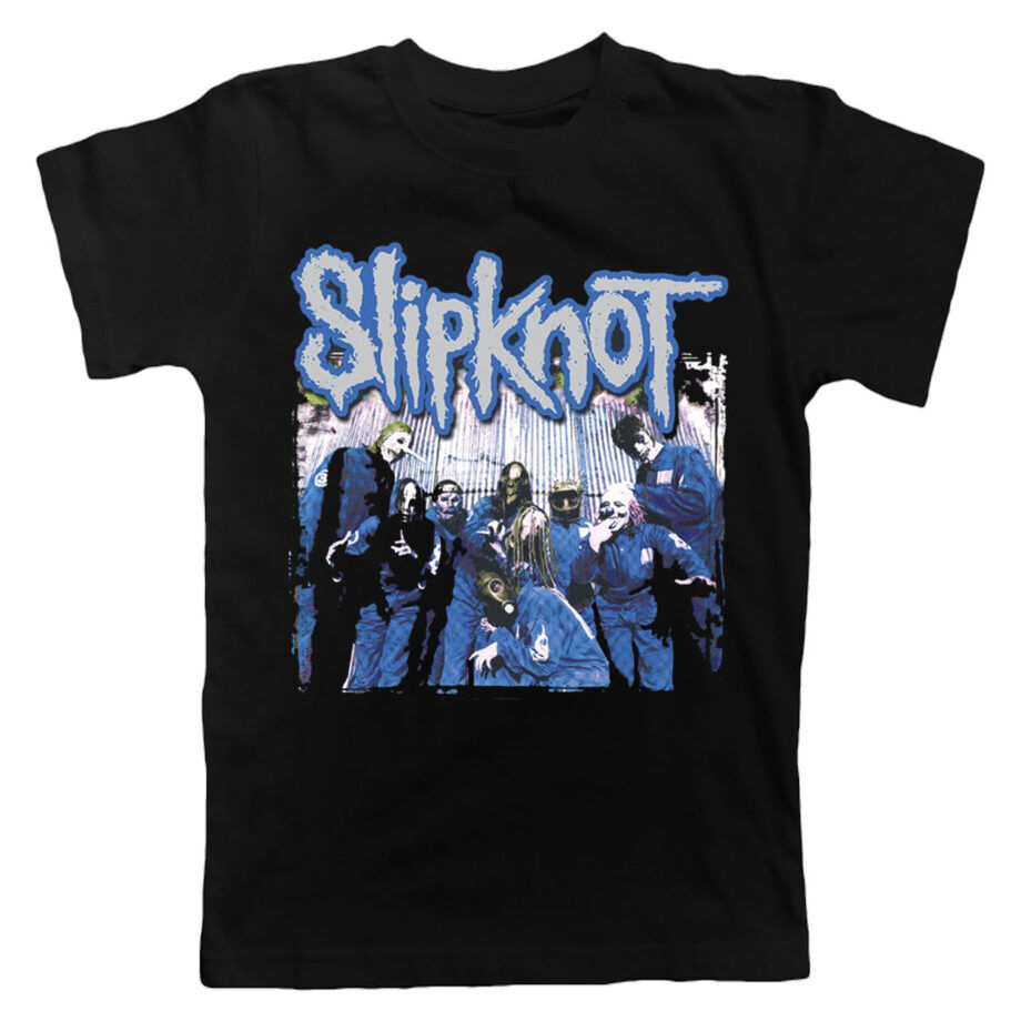 SLIPKNOT 20th Anniversary Tattered & Torn Black Tshirt Front