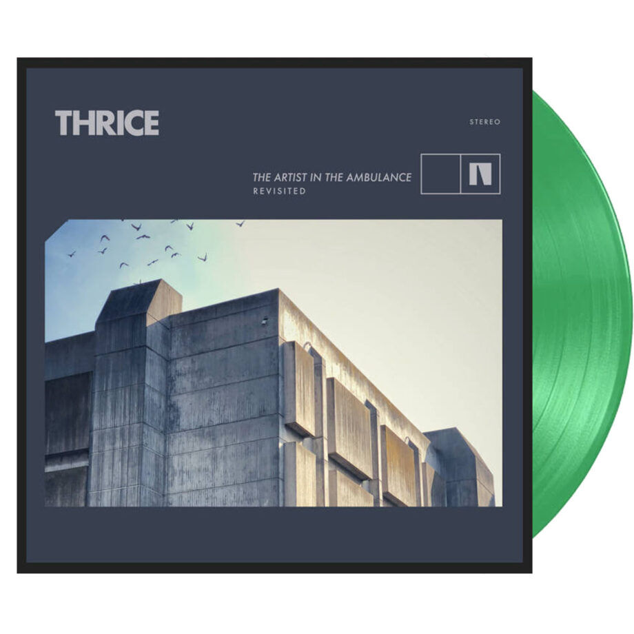 THRICE The Artist In The Ambulance Green Vinyl, Cover Dent