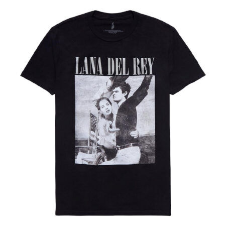 Lana Del Rey Black & White Photo Black Tshirt