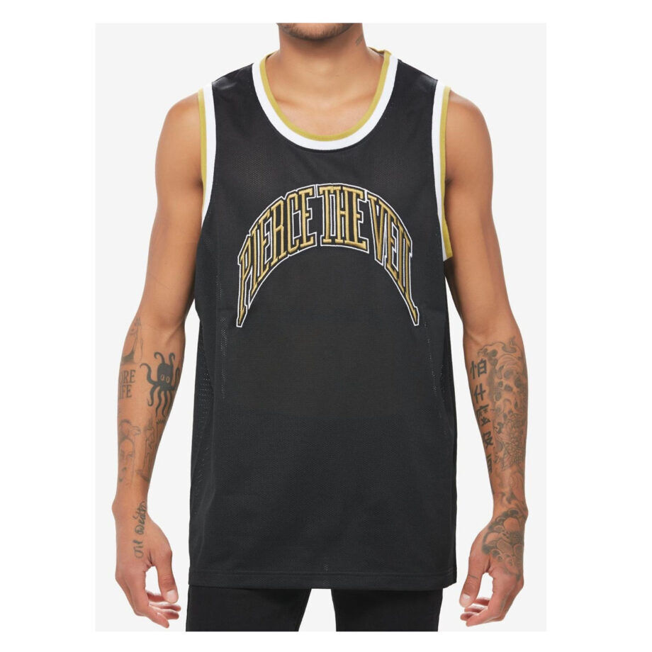PIERCE THE VEIL Logo Basketball Jersey Multicolor Tanktop