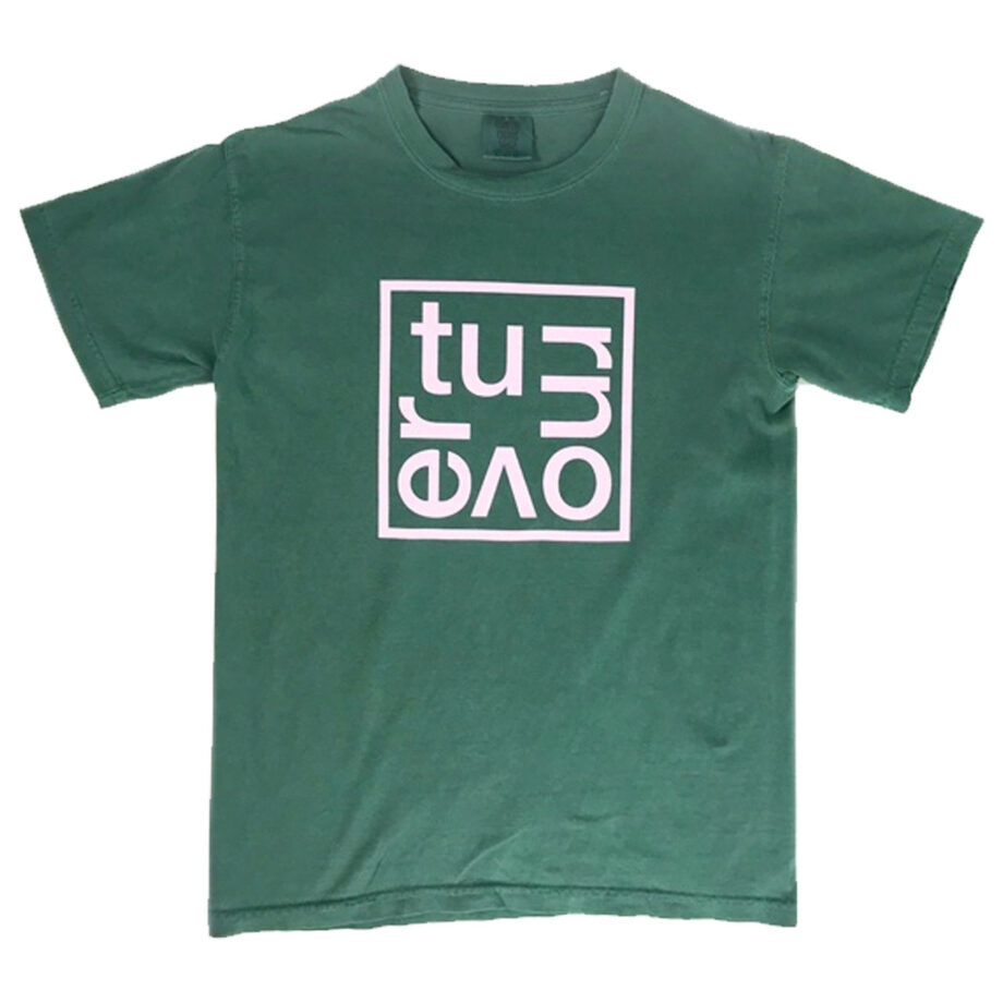 TURNOVER Box Logo Forest Green Tshirt
