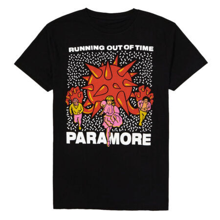 Paramore Running Out Of Time Black Tshirt