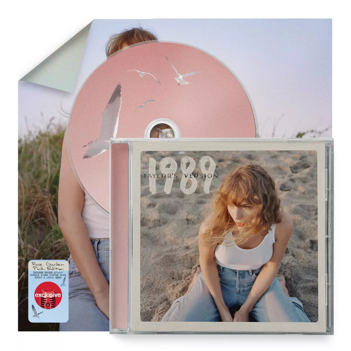TAYLOR SWIFT 1989 (Taylor’s Version)Rose Garden Pink Deluxe Edition Target CD