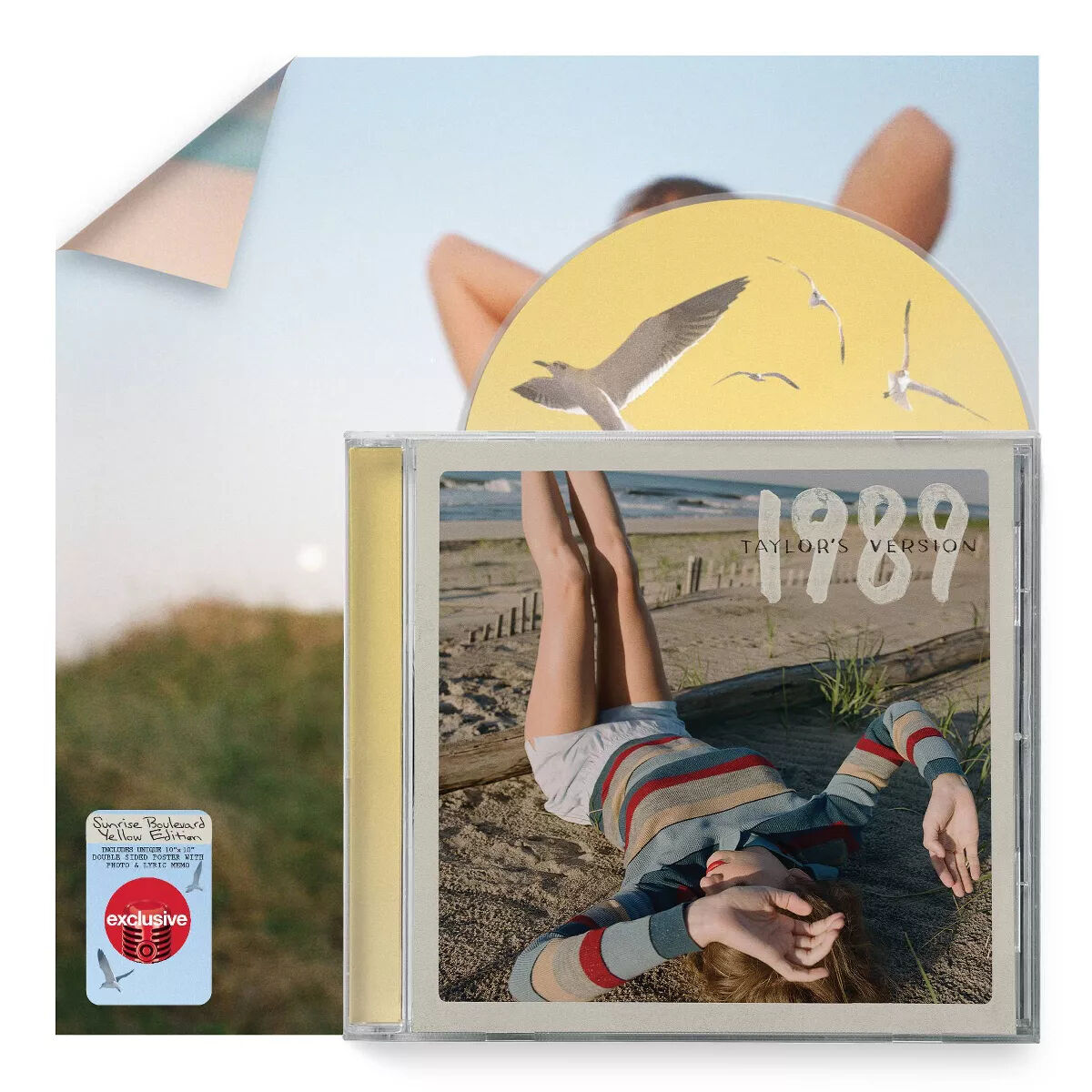 TAYLOR SWIFT 1989 (Taylor’s Version) Sunset Boulevard Yellow Deluxe Edition Target CD