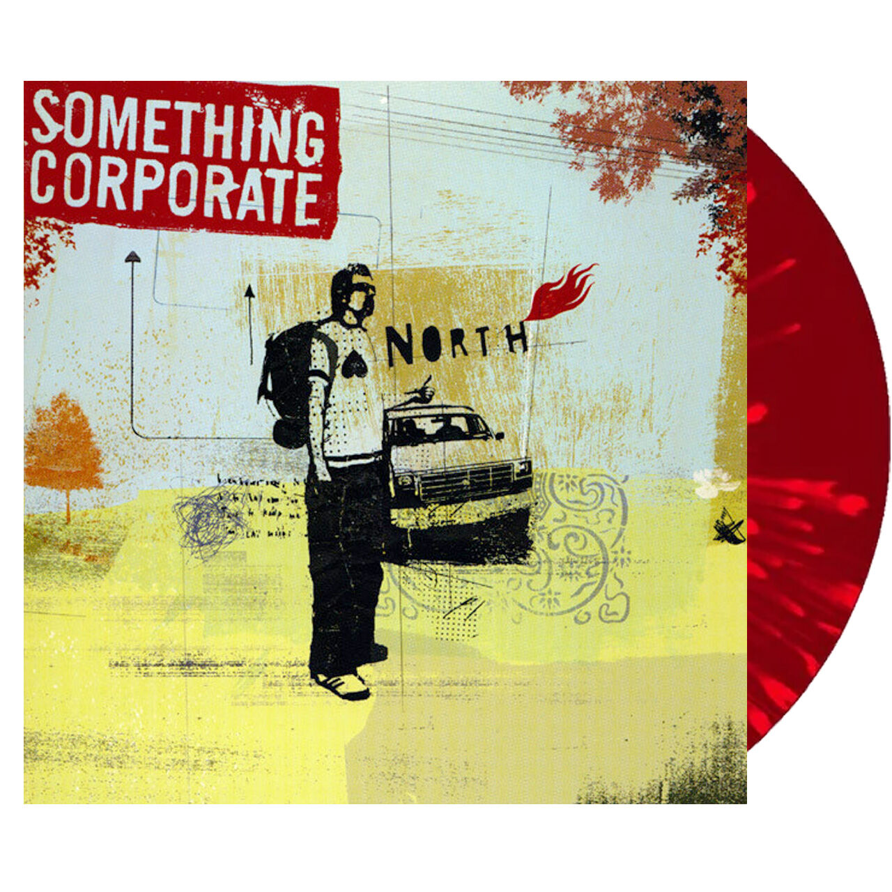SOMETHING CORPORATE North Red Yellow 2LP Vinyl