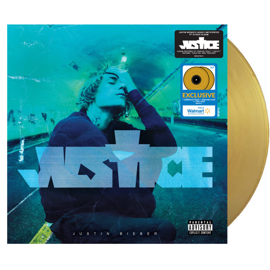 Justin Bieber Justice Alternate Cover Wm Gold 2lp Vinyl
