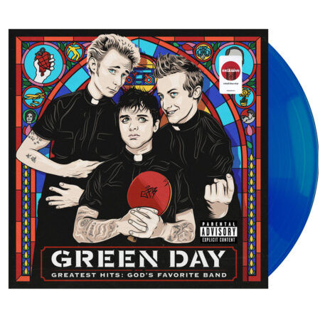Green Day Greatest Hits God’s Favorite Band Target Blue 2lp Vinyl