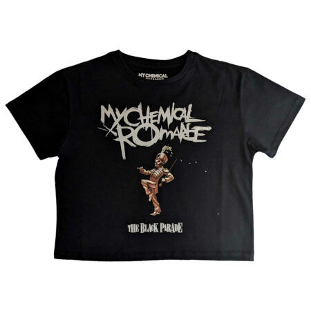 My Chemical Romance The Black Parade Crop Black Girls Tshirt