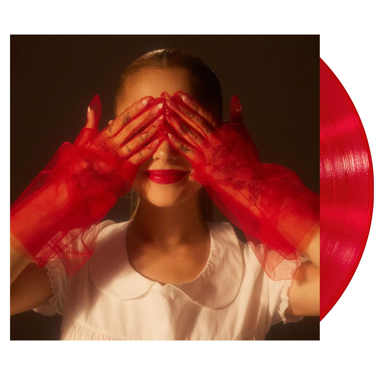 ARIANA GRANDE Eternal Sunshine Red Vinyl, Cover Dent