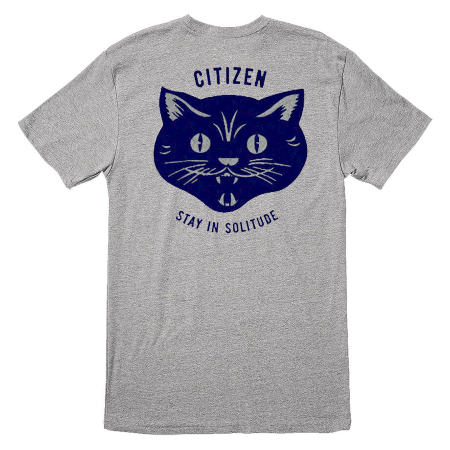 Citizen Stay In Solitude Gray Tshirt Back
