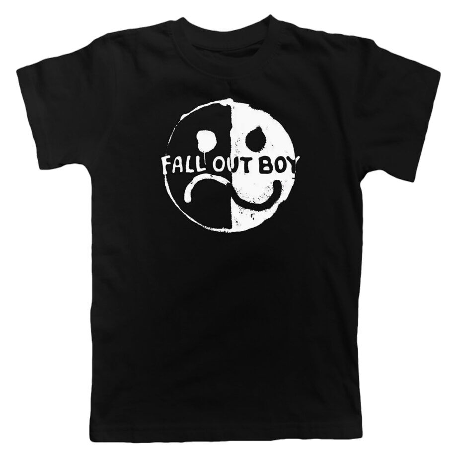 Fall Out Boy Smile Frown Ht Black Tshirt