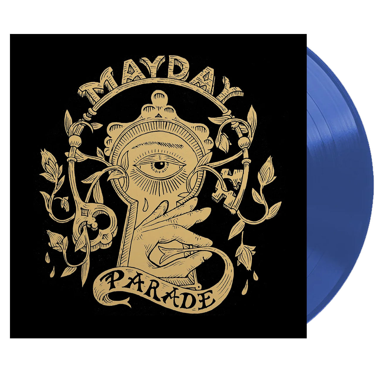 MAYDAY PARADE Monsters In The Closet (10th Anniversary) UO Blue 2LP Vinyl, Cover Dent