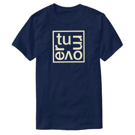 Turnover Box Logo Navy Tshirt