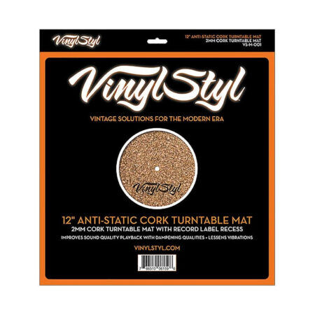 Vinyl Styl Anti Static Cork Turntable Mat Accessory