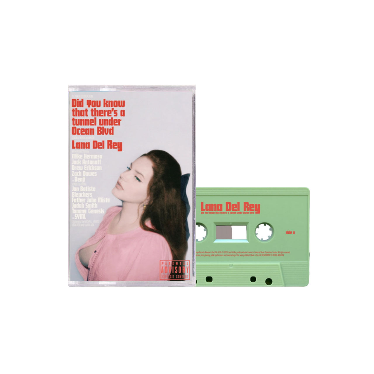 LANA DEL REY Did You Know That There’s a Tunnel Under Ocean Blvd Cover 3 Green Jewel Case Cassette