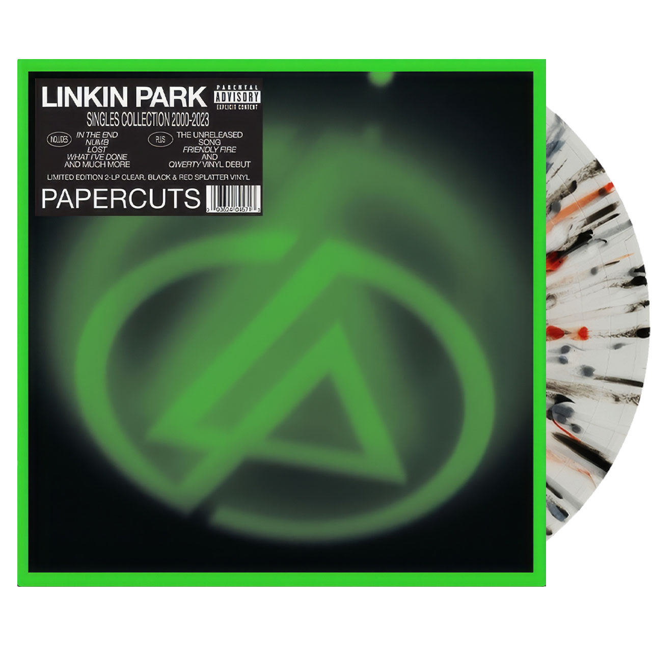 LINKIN PARK Papercuts Indie Black Red Splatter 2LP Vinyl